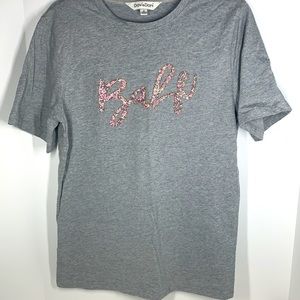 EUC Davi&Dani SET BABE glitter short sleeve Tee sz Med